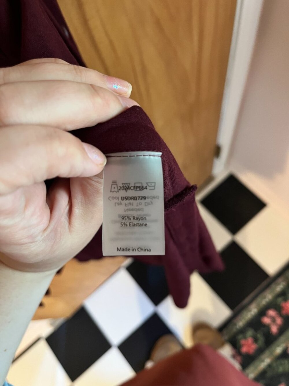 Universal Standard Sally Liquid Jersey Shirt Dress - Size S(14/16) MAROON - Picture 8 of 8